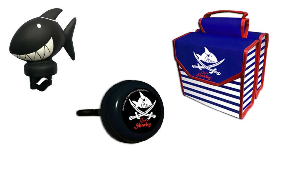 bike fashion Kinder Fahrrad Zubehör Capt`n Sharky