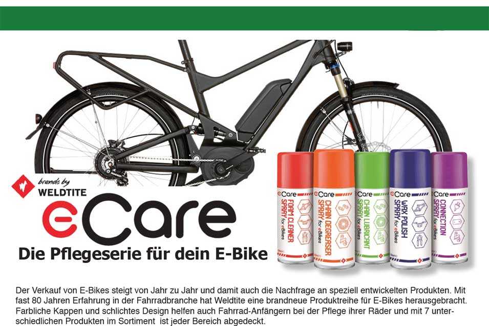 Weldtiti E Care Pflegeserie für dein E-Bike