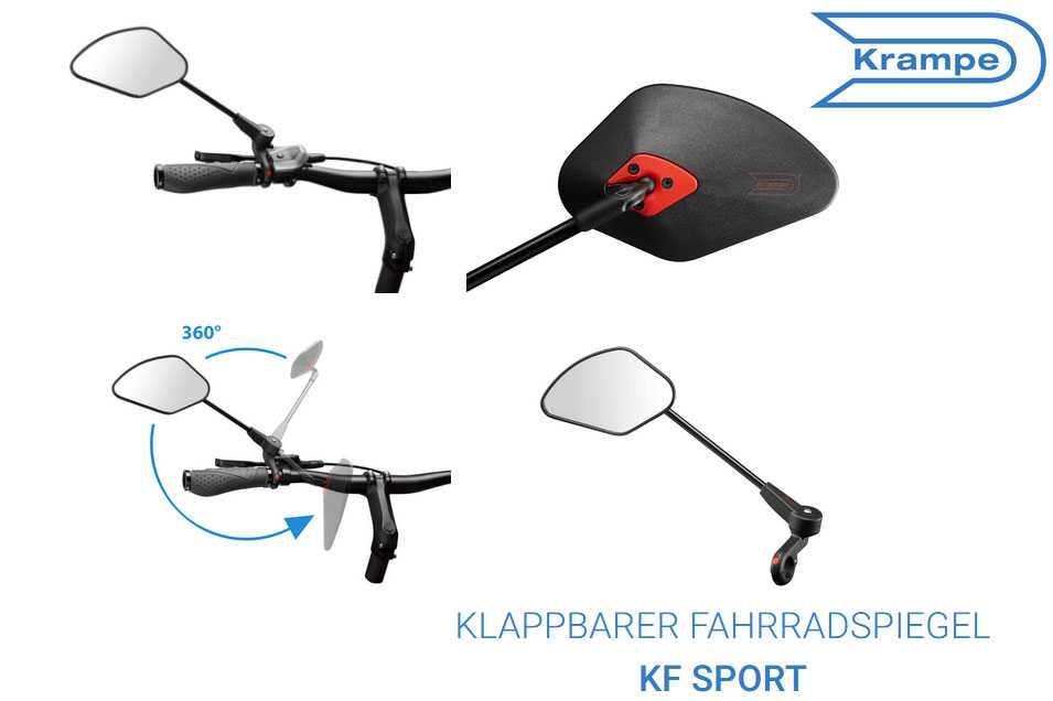 Krampe Klappbare Fahrradspiegel