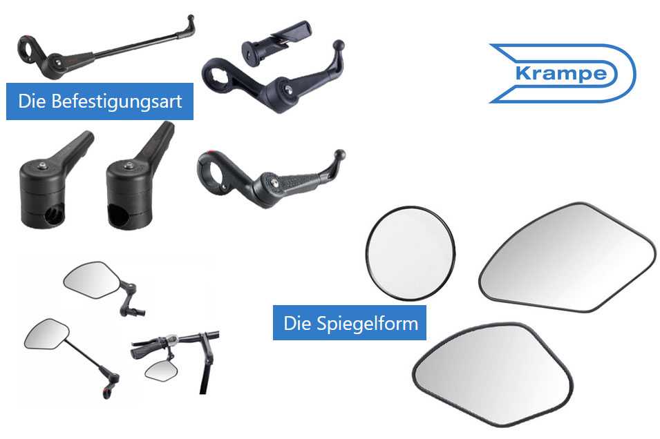 Krampe Klappbare Fahrradspiegel